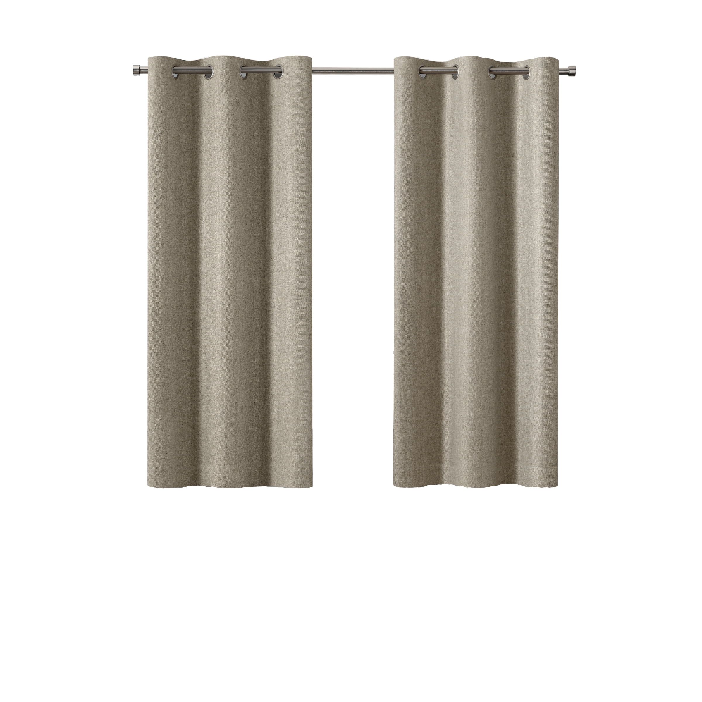 Tan 40 x 63 Inch Blackout Grommet Curtain Panel