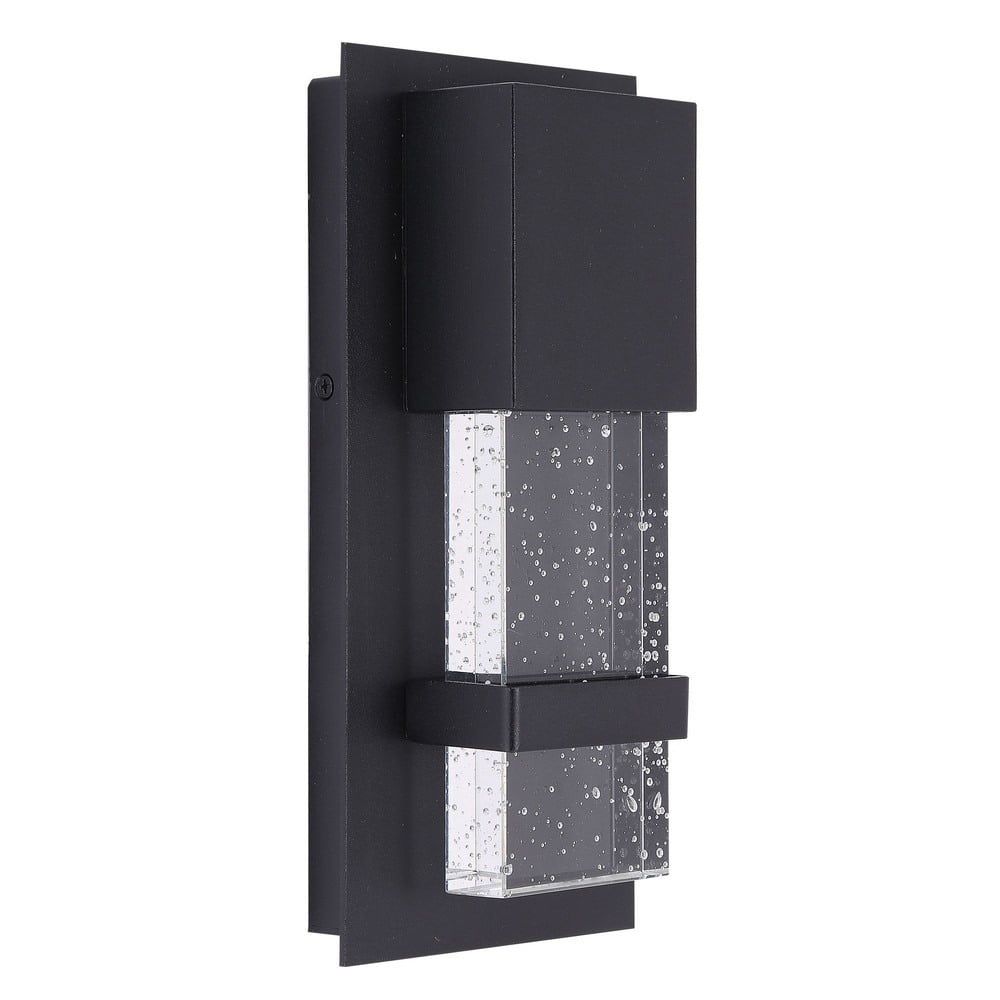 Venecia Matte Black 10" Height Direct Wired LED Outdoor Sconce