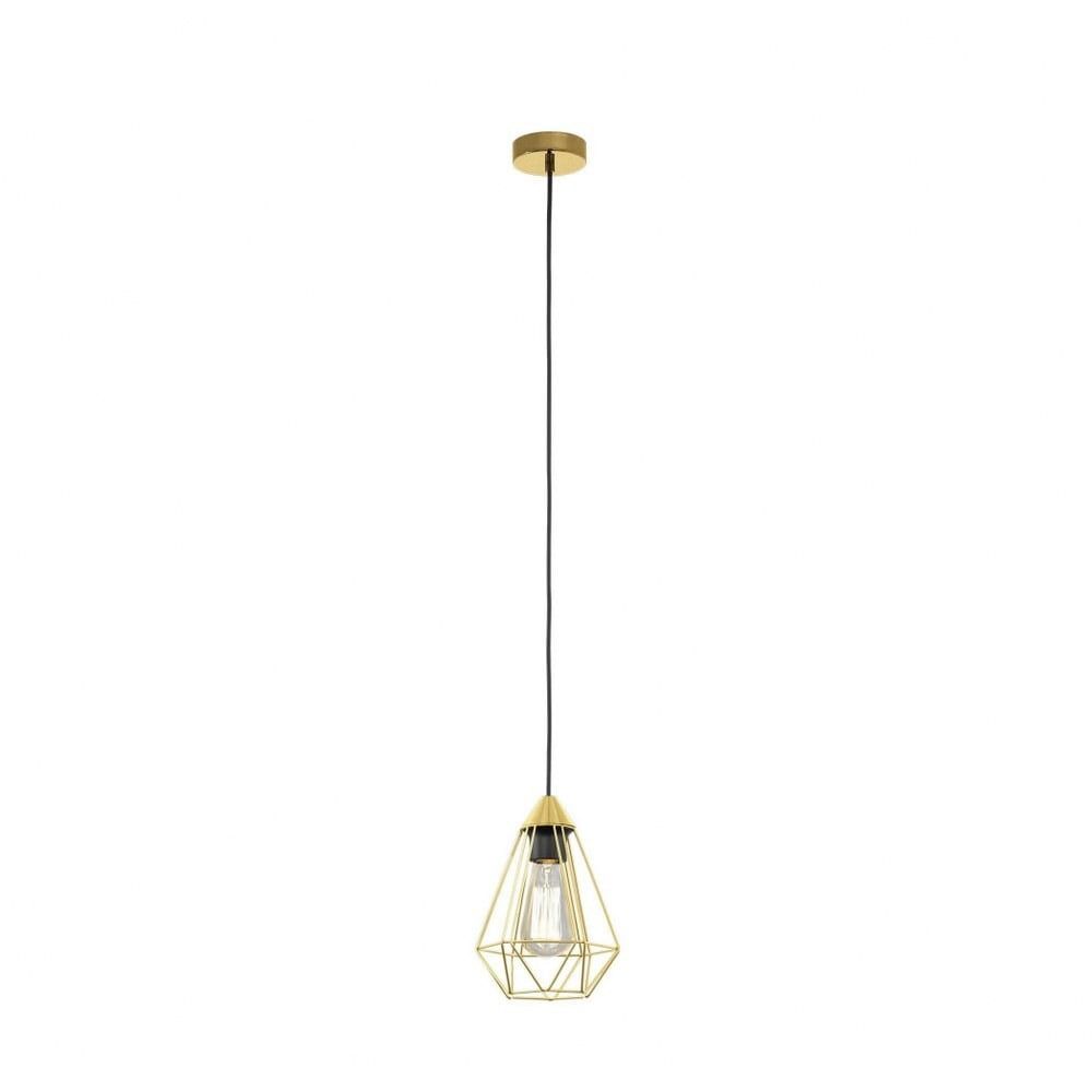 Tarbes 9.25" Transitional Mini LED Pendant in Brushed Brass