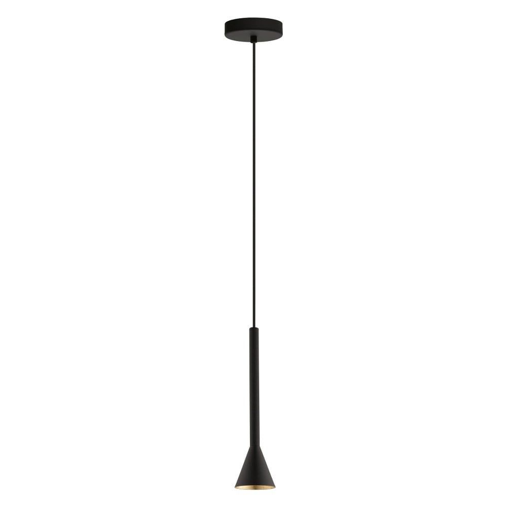 Cortaderas Matte Black and Gold Mini LED Pendant Light