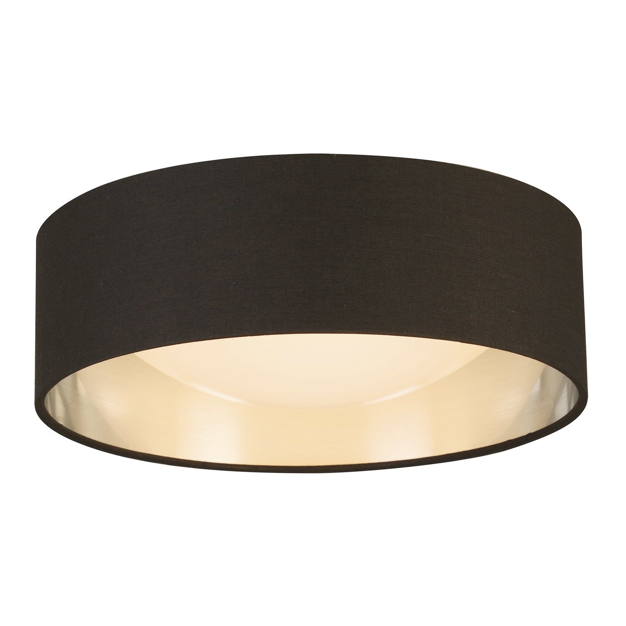 Orme Contemporary 12-Inch Black and Gold LED Flush Mount Ceiling Light