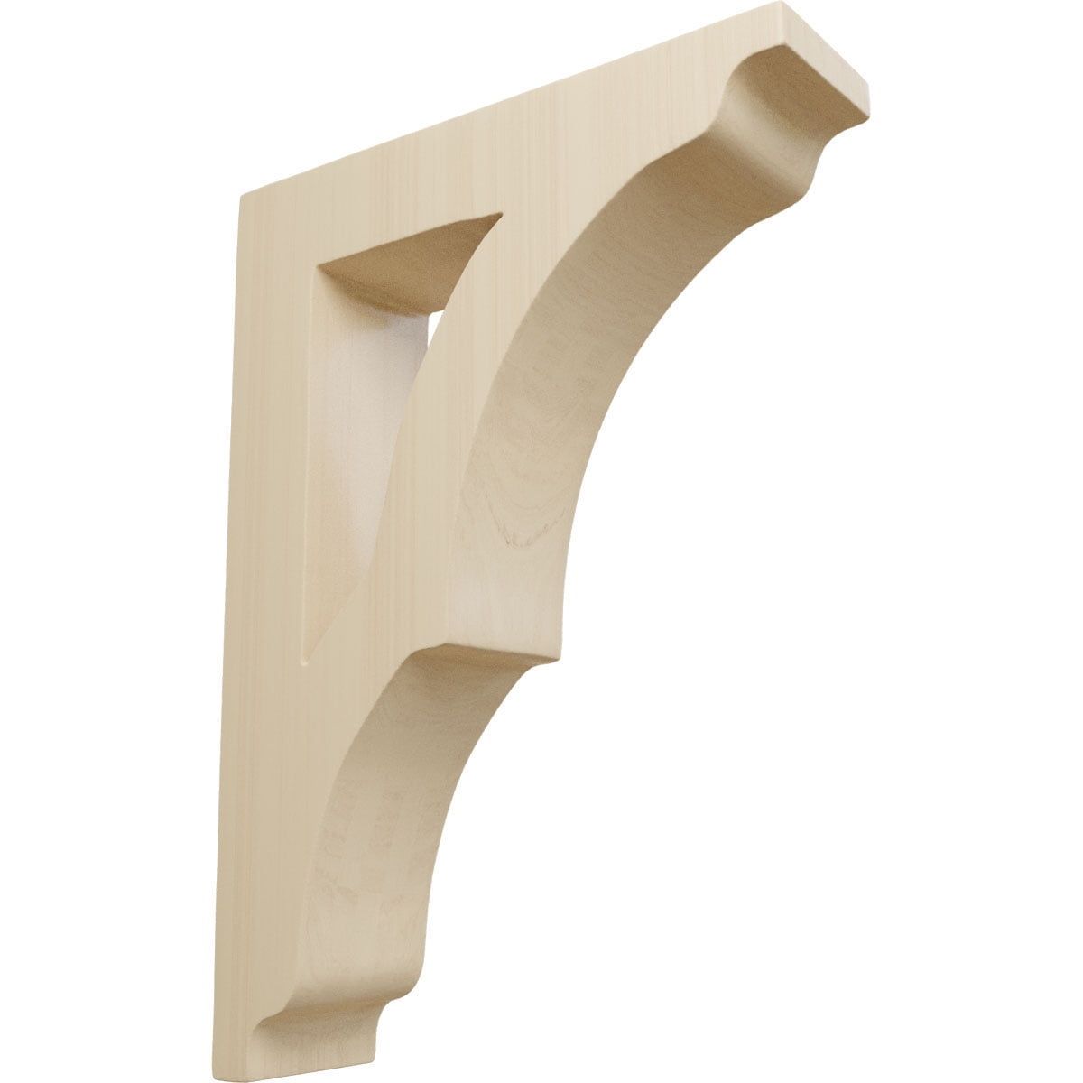 Small Avila Rubberwood Bracket 1.75"W x 6.5"D x 9"H