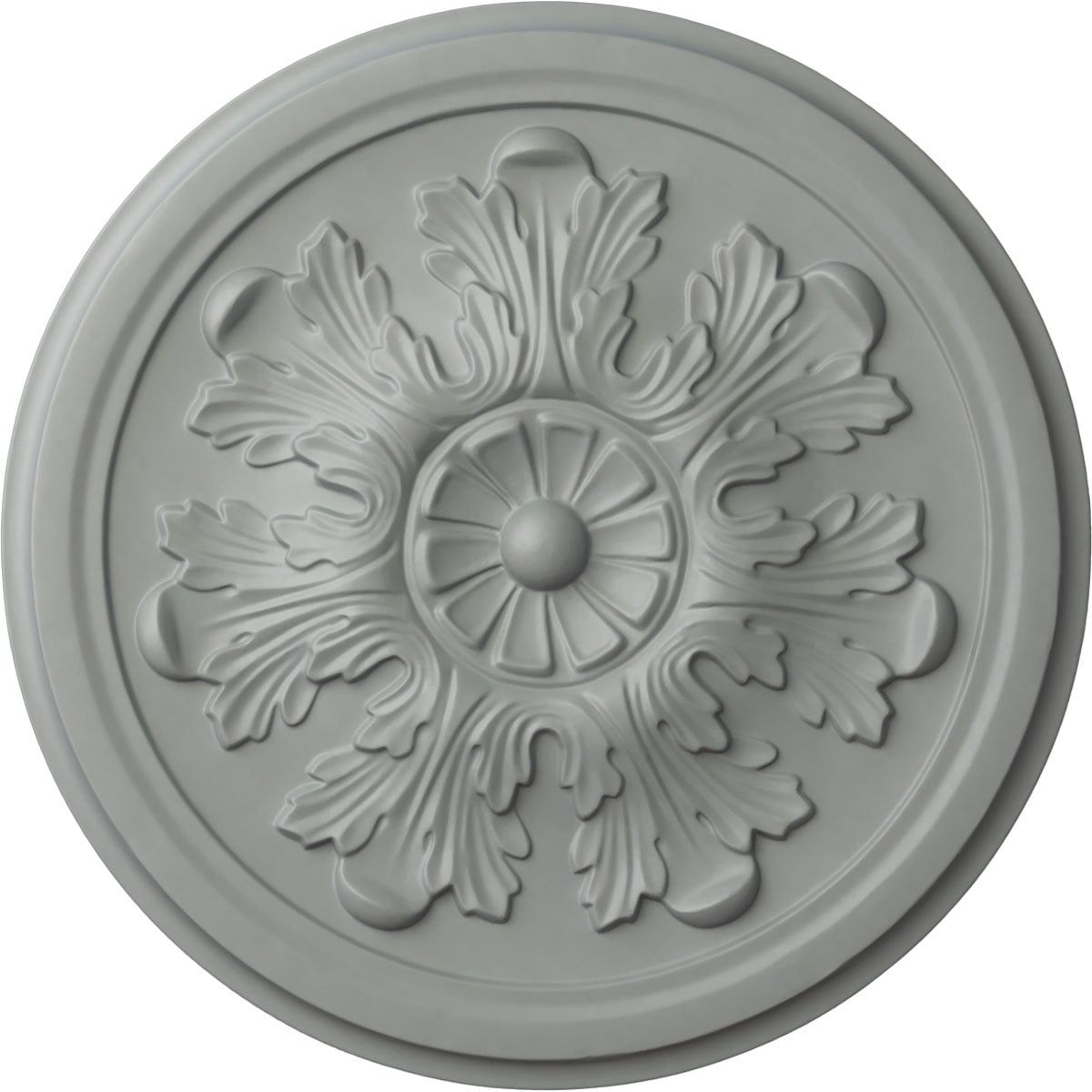 Primed Gray 12.75" Acanthus Ceiling Medallion