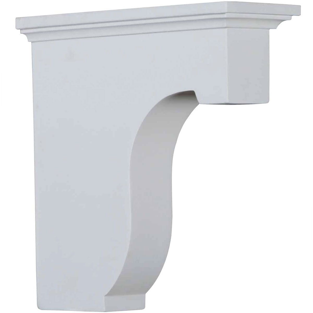 White Polyurethane Decorative Corbel Bracket 2 7/8"W x 8"D x 8"H