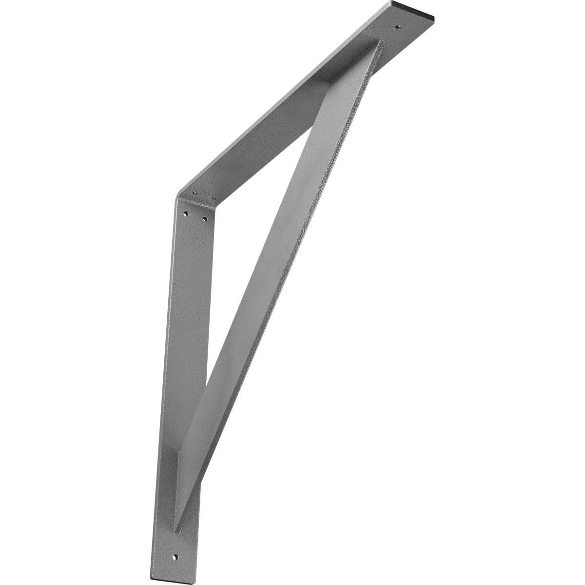 Hammered Gray 18" Steel Bracket for Shelves and Countertops