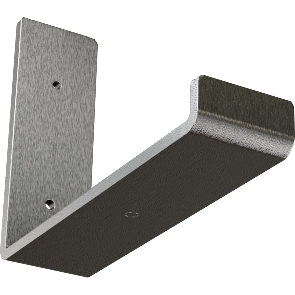 Urban Industrial 6" Stainless Steel Shelf Bracket for Modern Decor