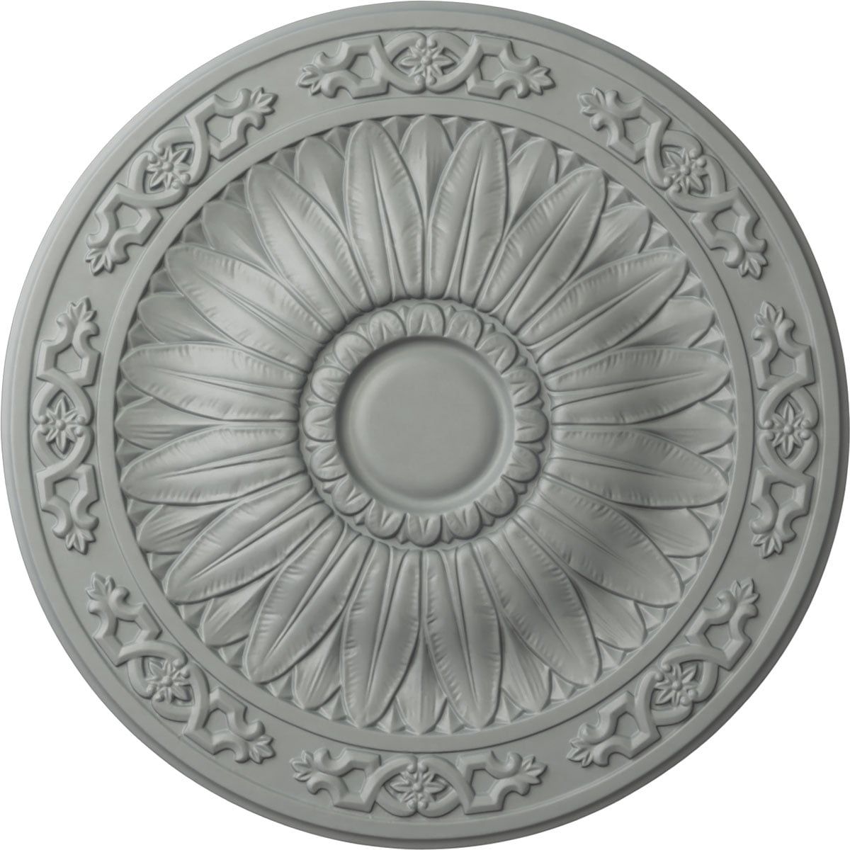 Lunel White High-Density Urethane Ceiling Medallion