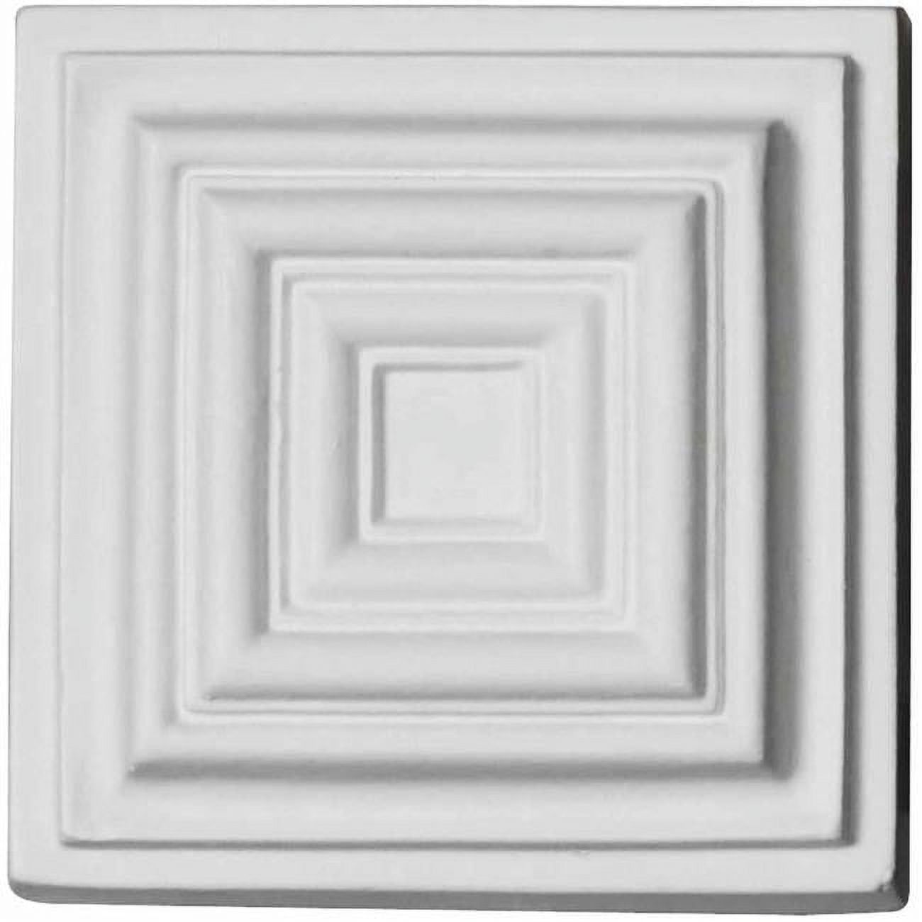 Leandros White Solid Urethane Decorative Rosette