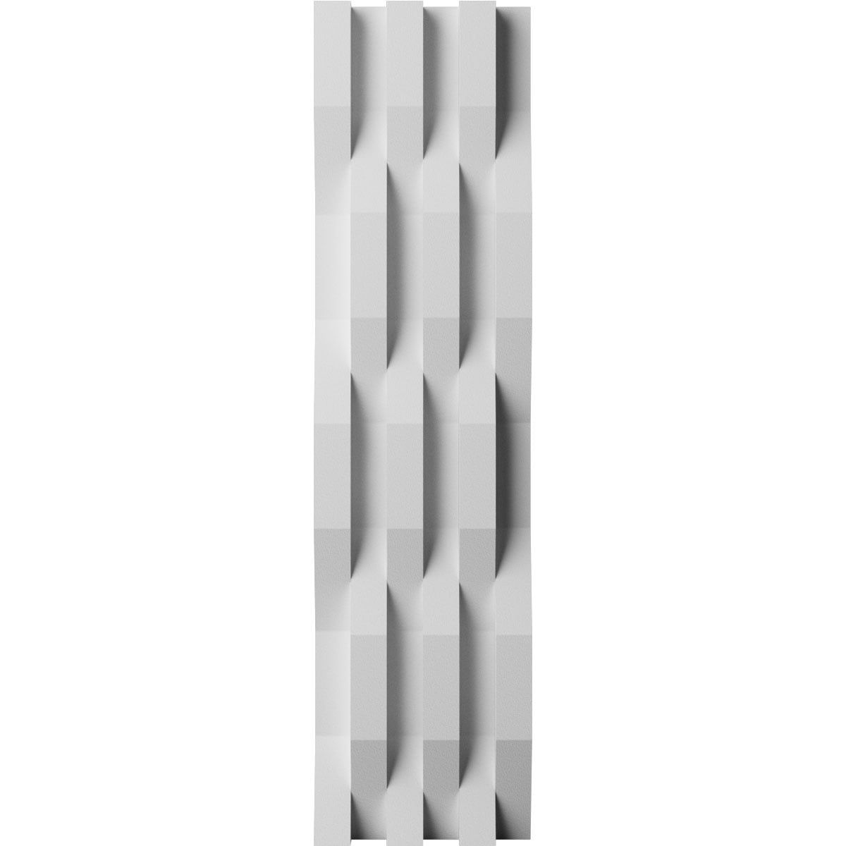 White 24" Embossed Seamless Wall Panels (12-Pack)