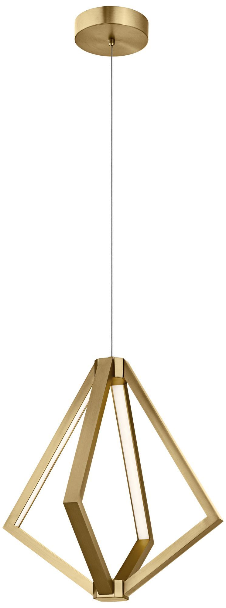 Champagne Gold 6-Light LED Indoor/Outdoor Pendant