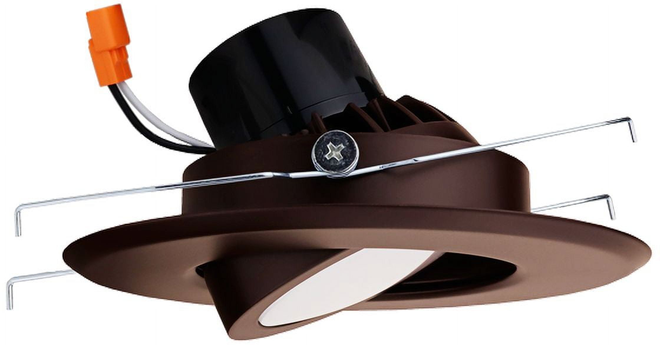 Bronze 6" Adjustable LED Recessed Trim Light