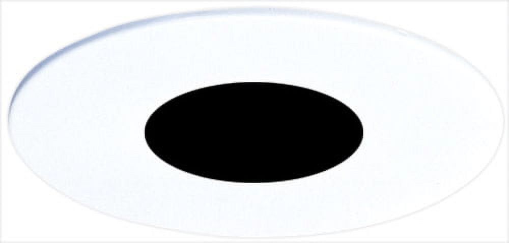 4-Inch Black and White LED Pinhole Trim with Baffle