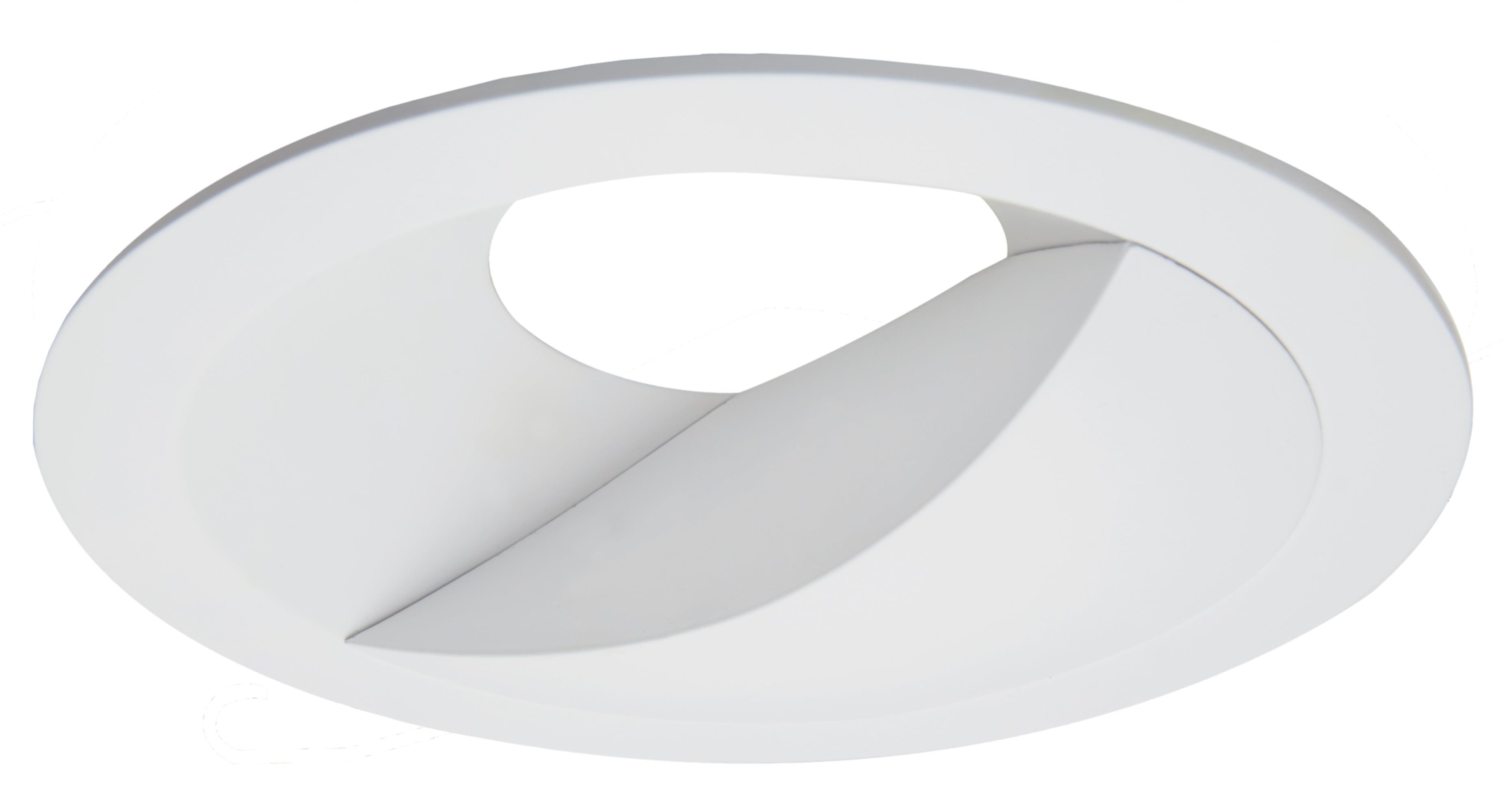 White Aluminum 6" Open Recessed Trim Light