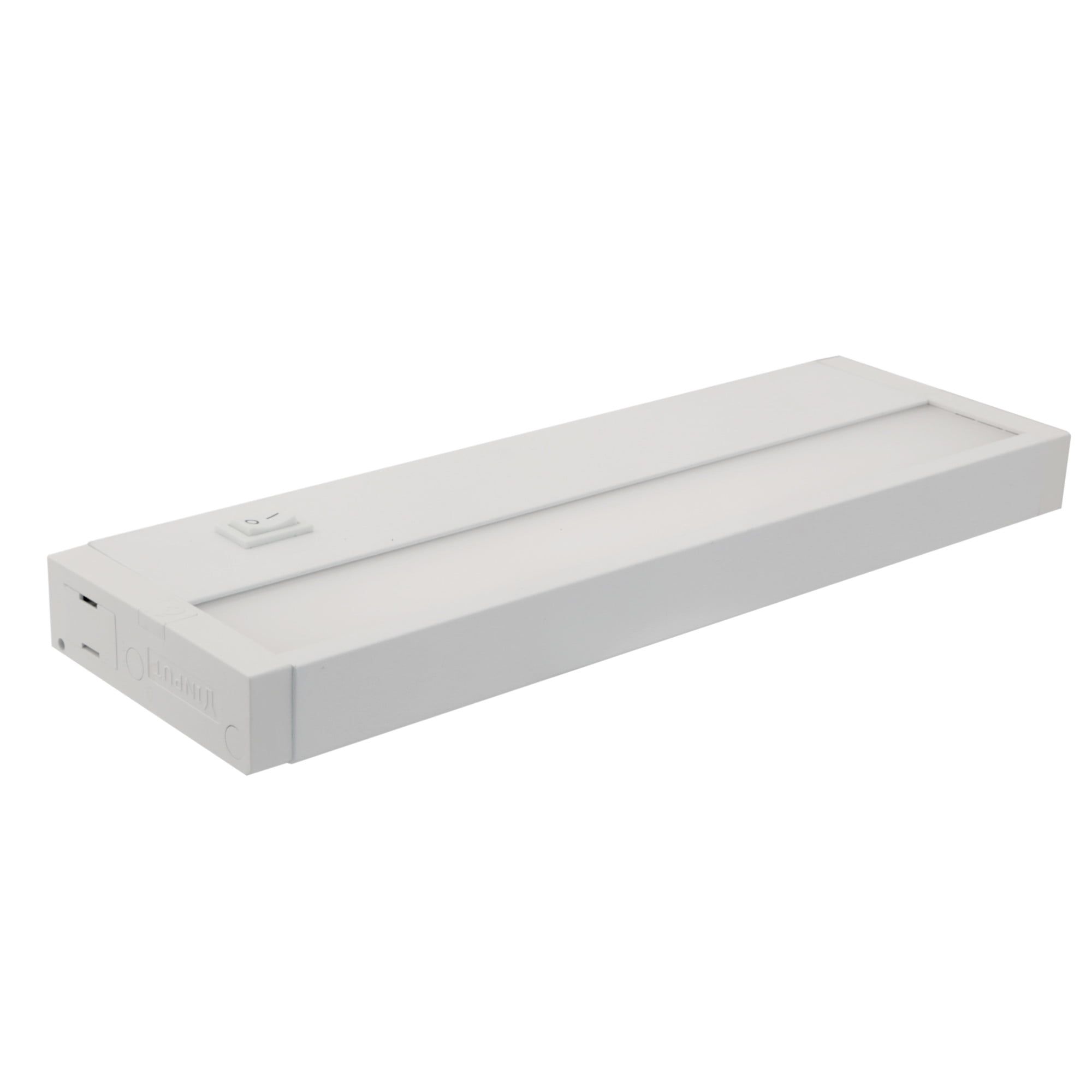 White 12" Aluminum and Polycarbonate Under Cabinet Light Bar