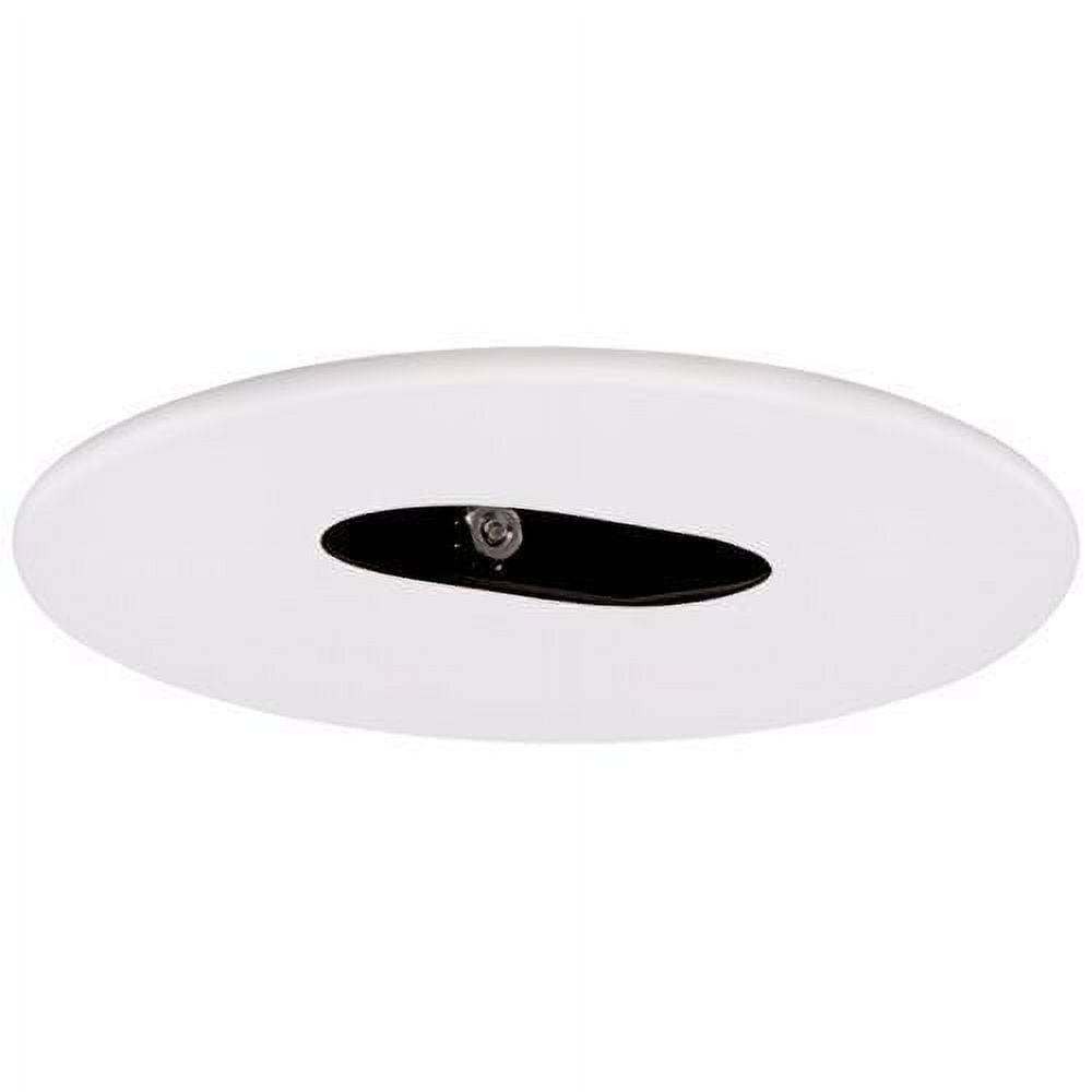 White Glass Adjustable LED Recessed Ceiling Trim, 4-inch