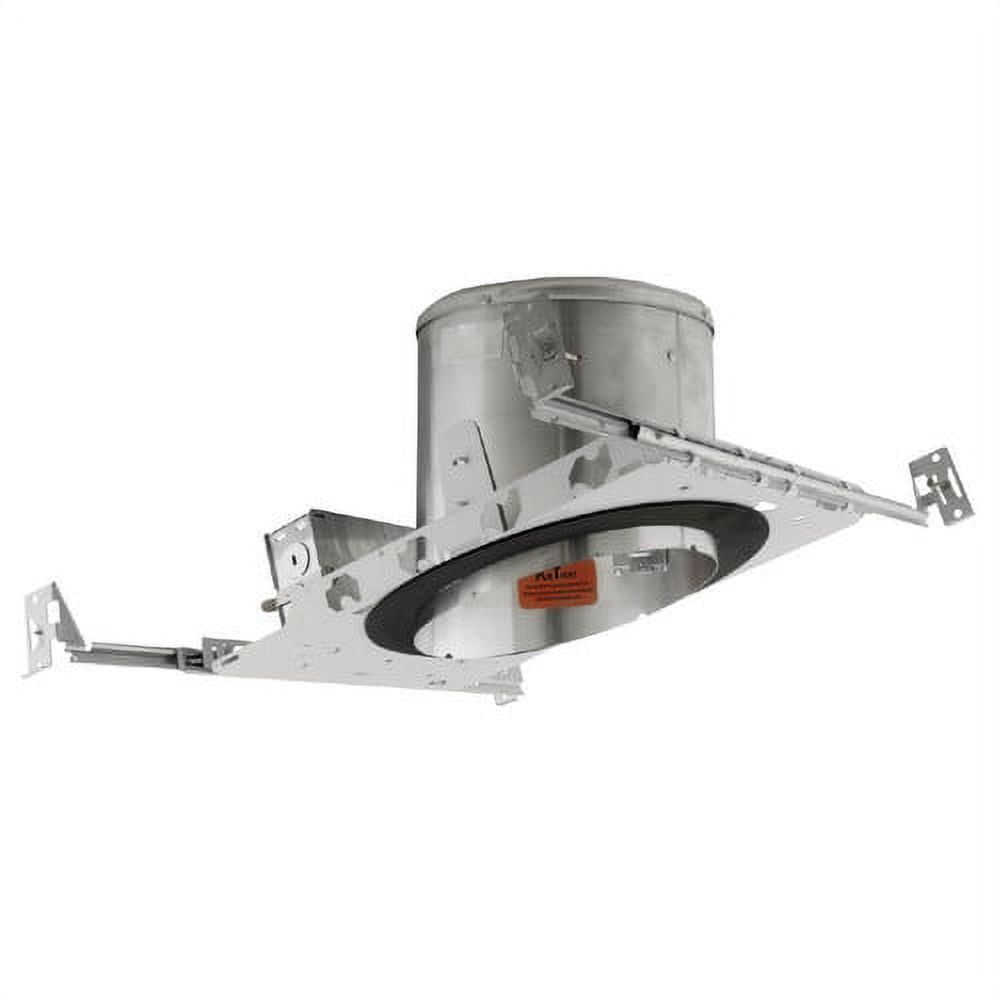 6-Inch Silver Metal Sloped Ceiling IC Housing