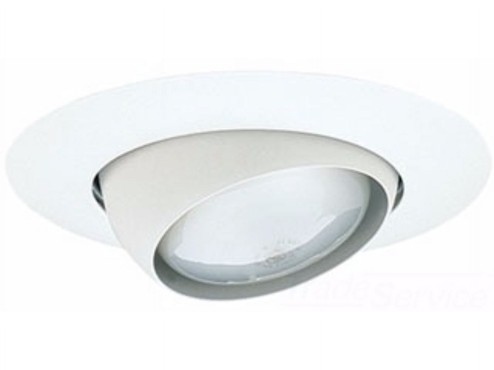 6'' White Adjustable LED Recessed Eyeball Trim