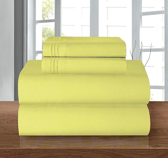 Pistachio Green Queen Deep Pocket Microfiber Bed Sheet Set