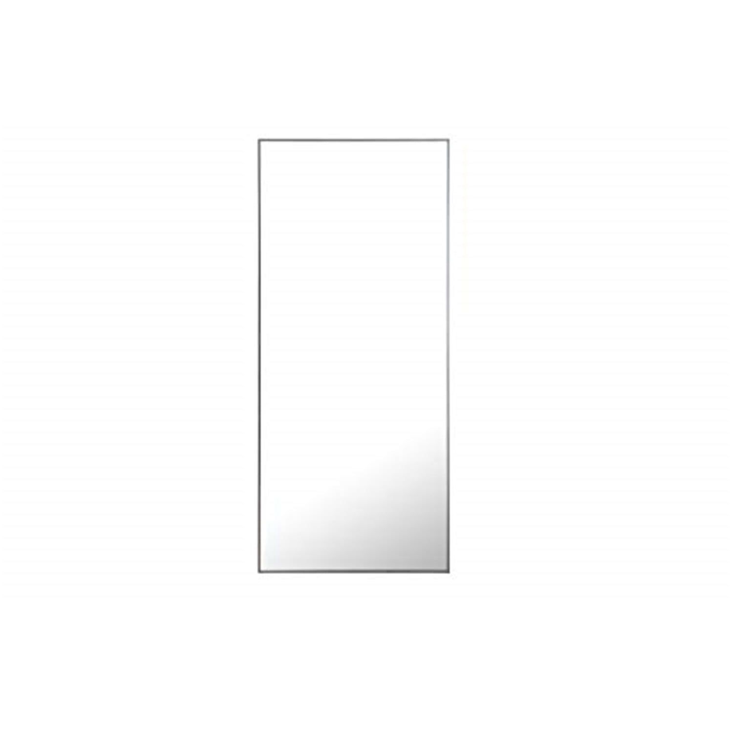 Silver Industrial Vertical Metal Frame Mirror 30x72