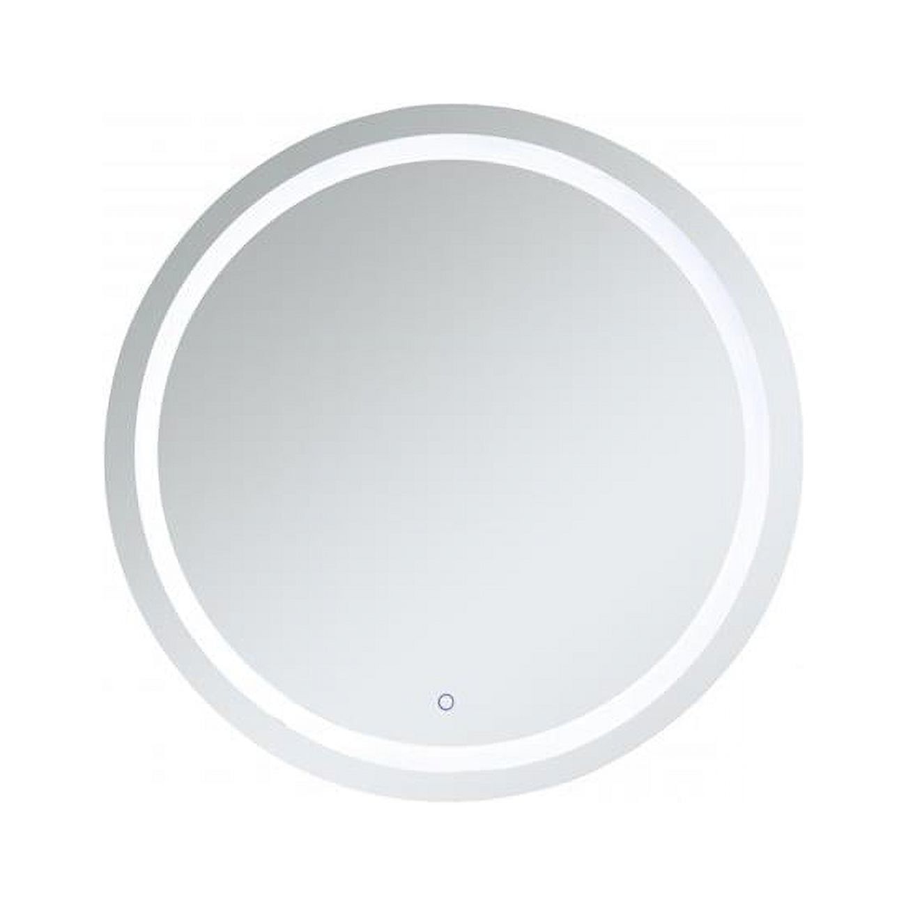 Frameless Silver LED Bathroom Vanity Mirror with Touch Sensor