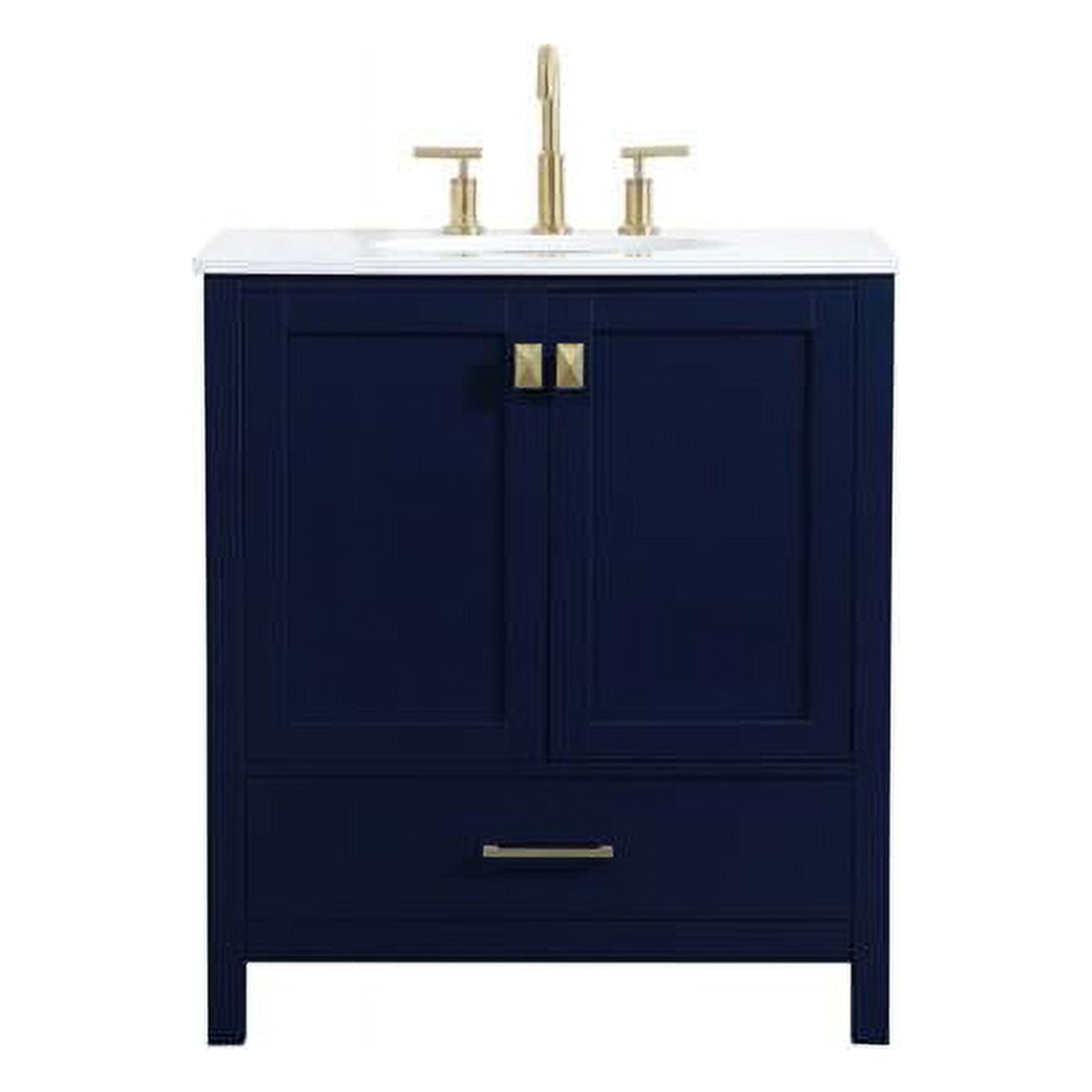 Elegant Furniture & Lighting  30 in. Single Bathroom Vanity, Blue