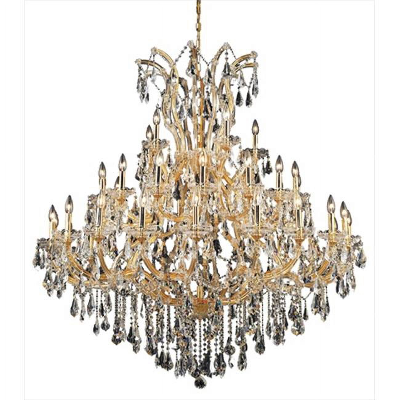 Maria Theresa 52" Gold Crystal 41-Light Chandelier