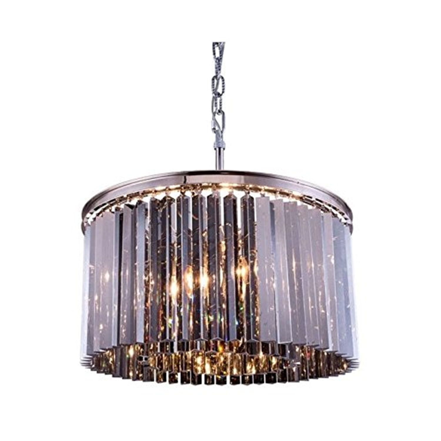 Polished Nickel 26" Royal Crystal 8-Light Chandelier