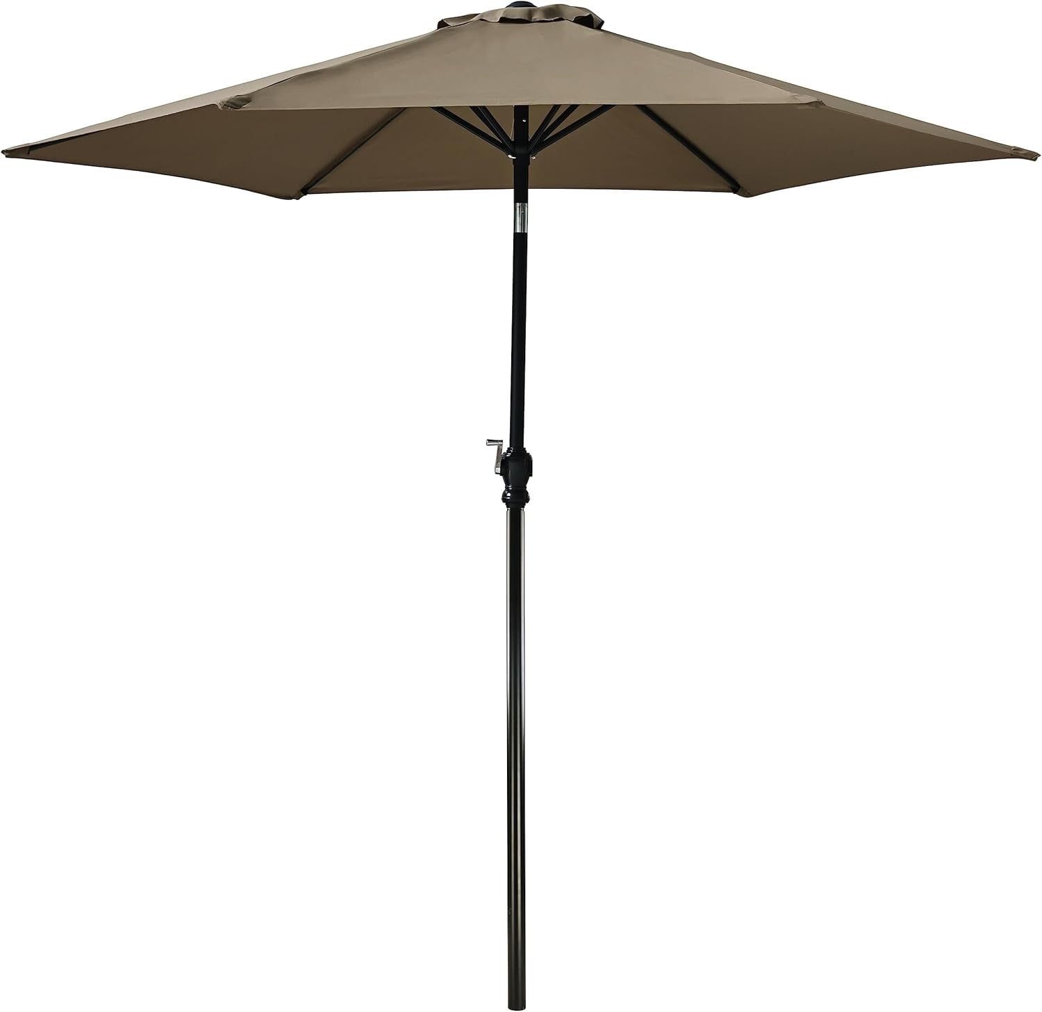 Elevon 9' Beige Round Outdoor Patio Umbrella