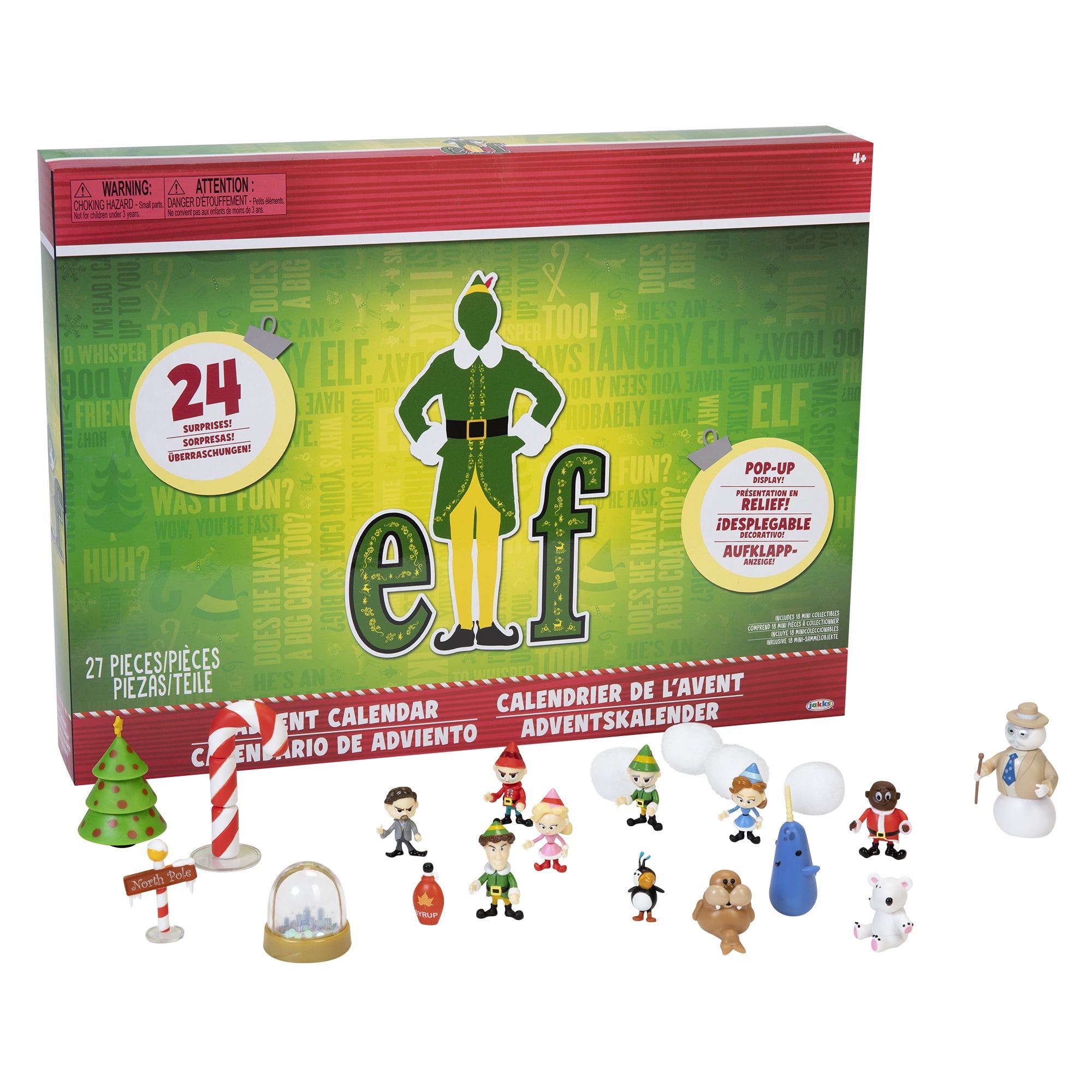 Elf Collectible Advent Calendar with 24 Surprises