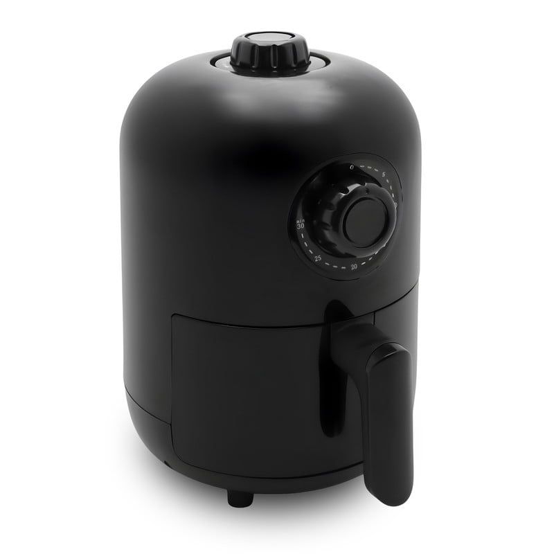 Compact Black 1-Quart Oil-Free Air Fryer