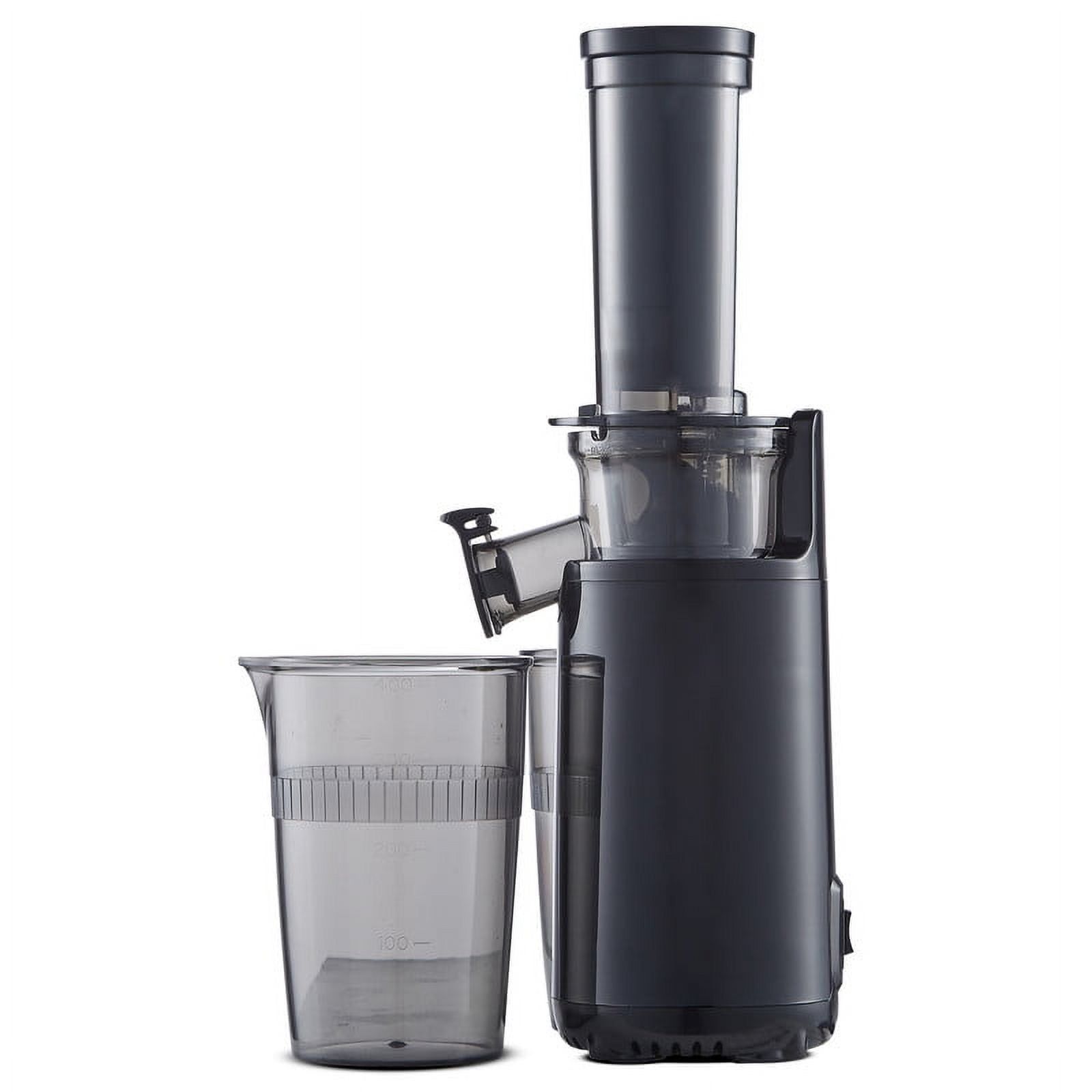 Compact Black Electric Masticating Cold Press Juicer