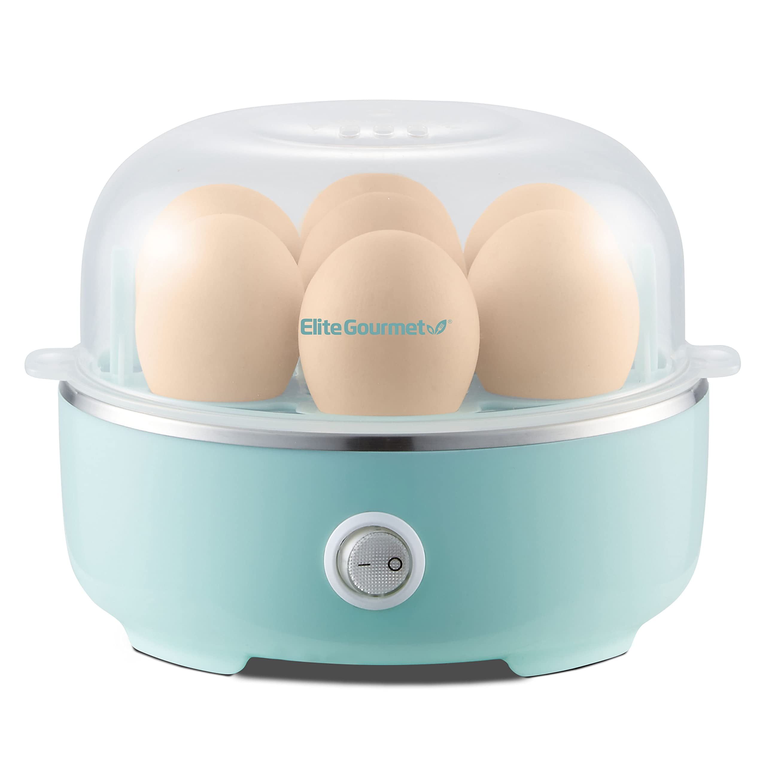 Retro Mint Electric 7-Egg Cooker with Auto Shut-Off