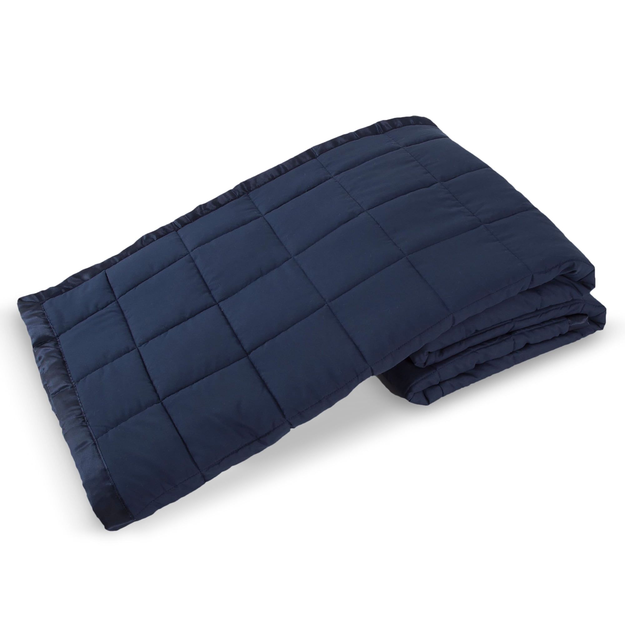 Navy Twin Down Alternative Reversible Blanket