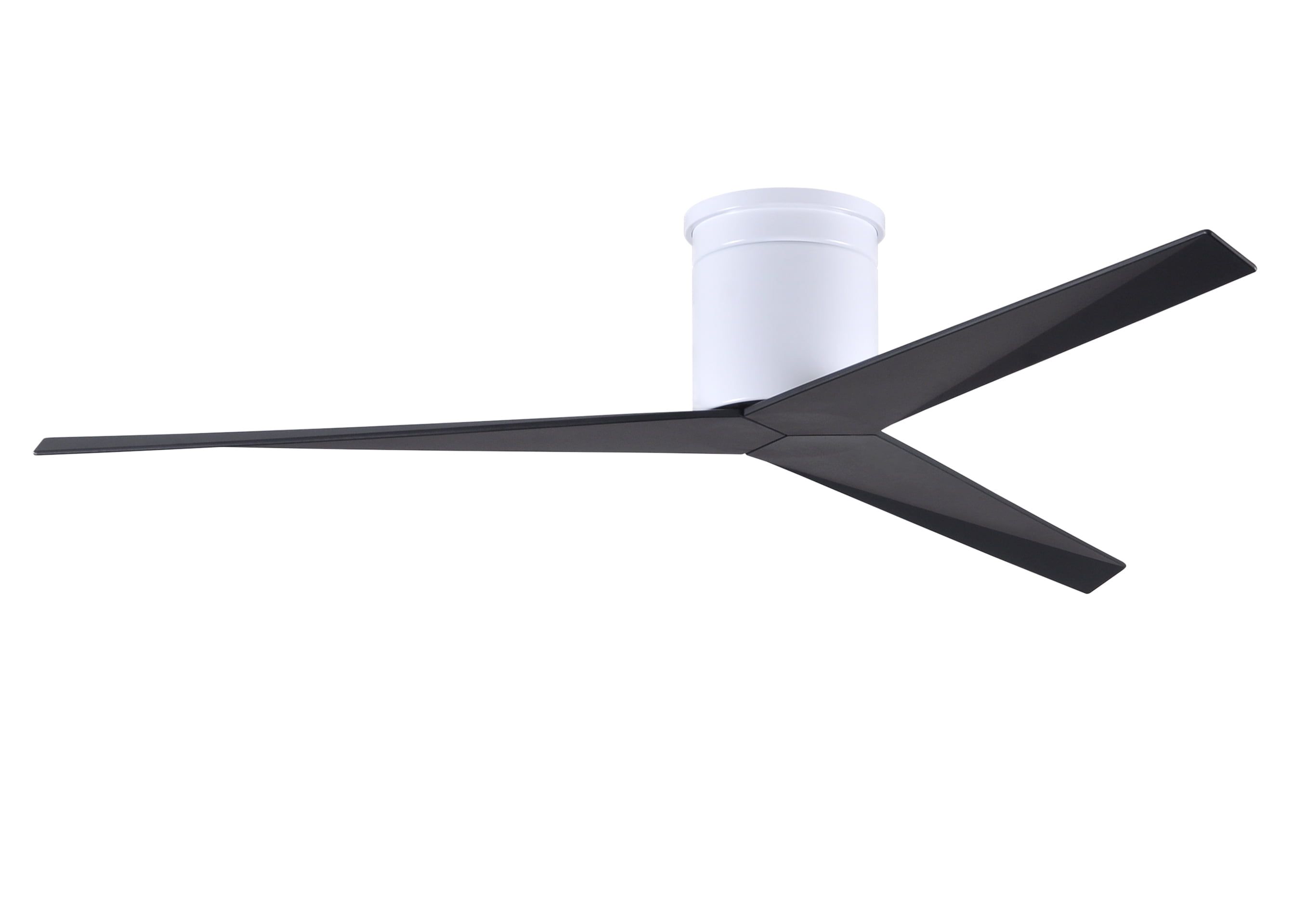 Eliza-H White and Matte Black 3-Blade Ceiling Fan with Remote