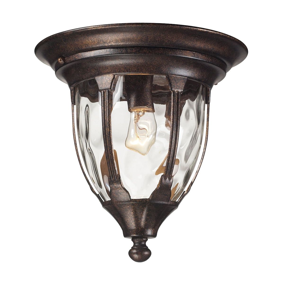 Glendale Regal Bronze Outdoor Flush Mount Light