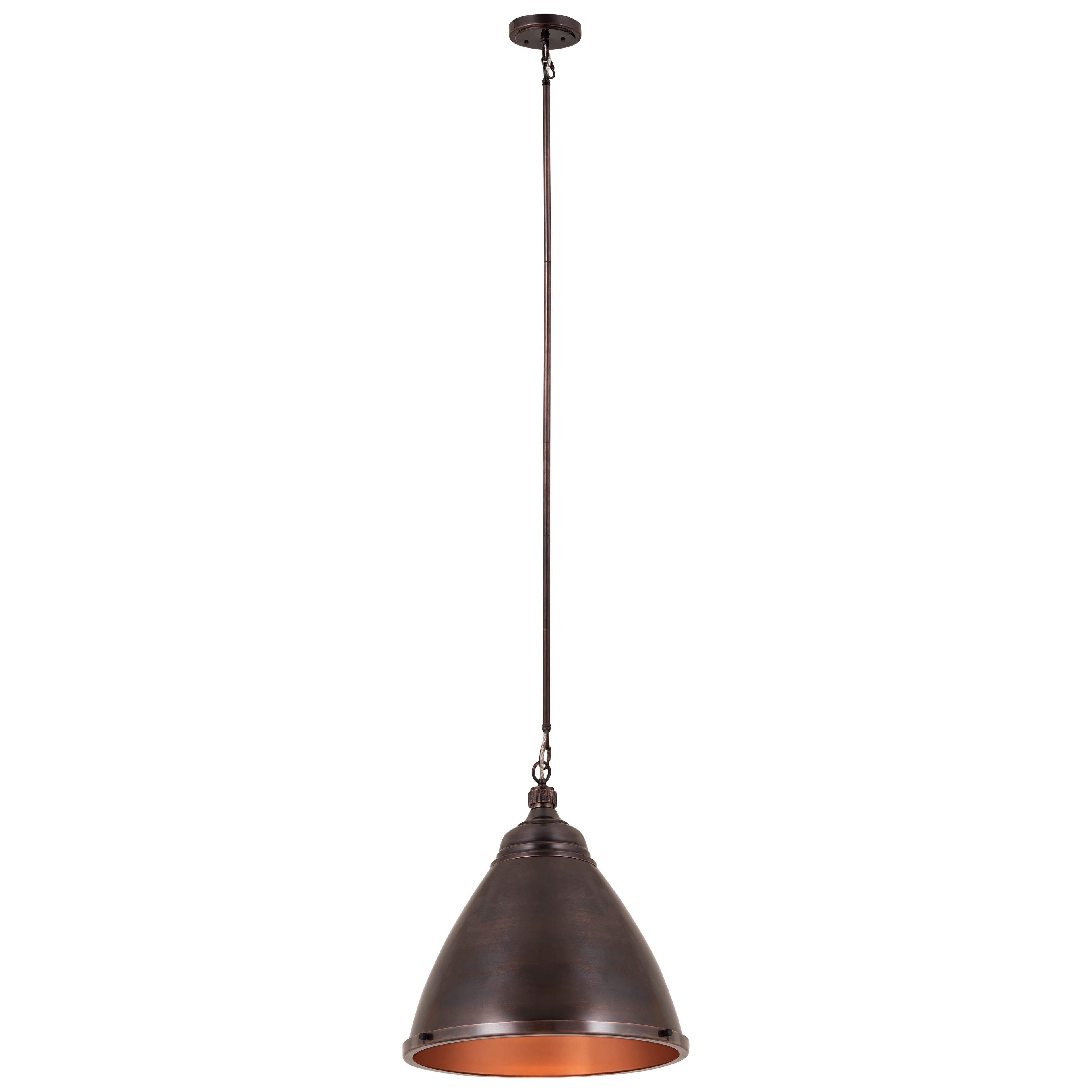 Katelyn Mini Vintage Dark Bronze Steel 1-Light Pendant