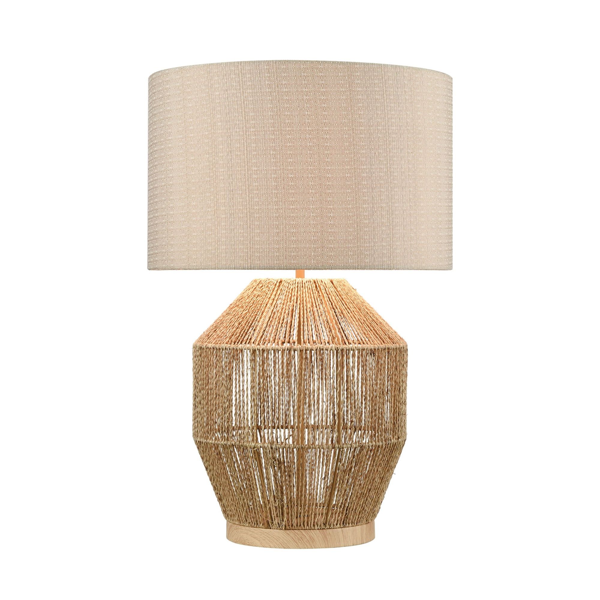 Corsair Brass and Linen 24" Coastal Table Lamp