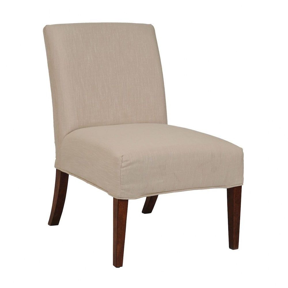 Couture Covers Lotus Slipper Chair Cover in Dark Walnut Polyester