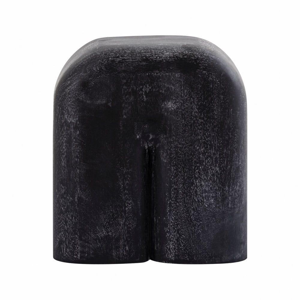 Morris Black Mango Wood Sculptural Accent Table