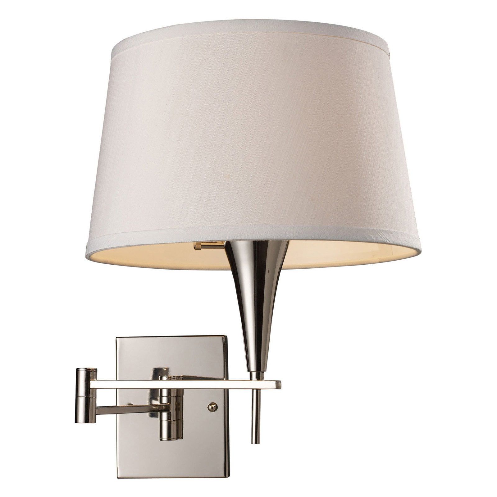 Transitional Polished Chrome Dimmable LED Swingarm Sconce