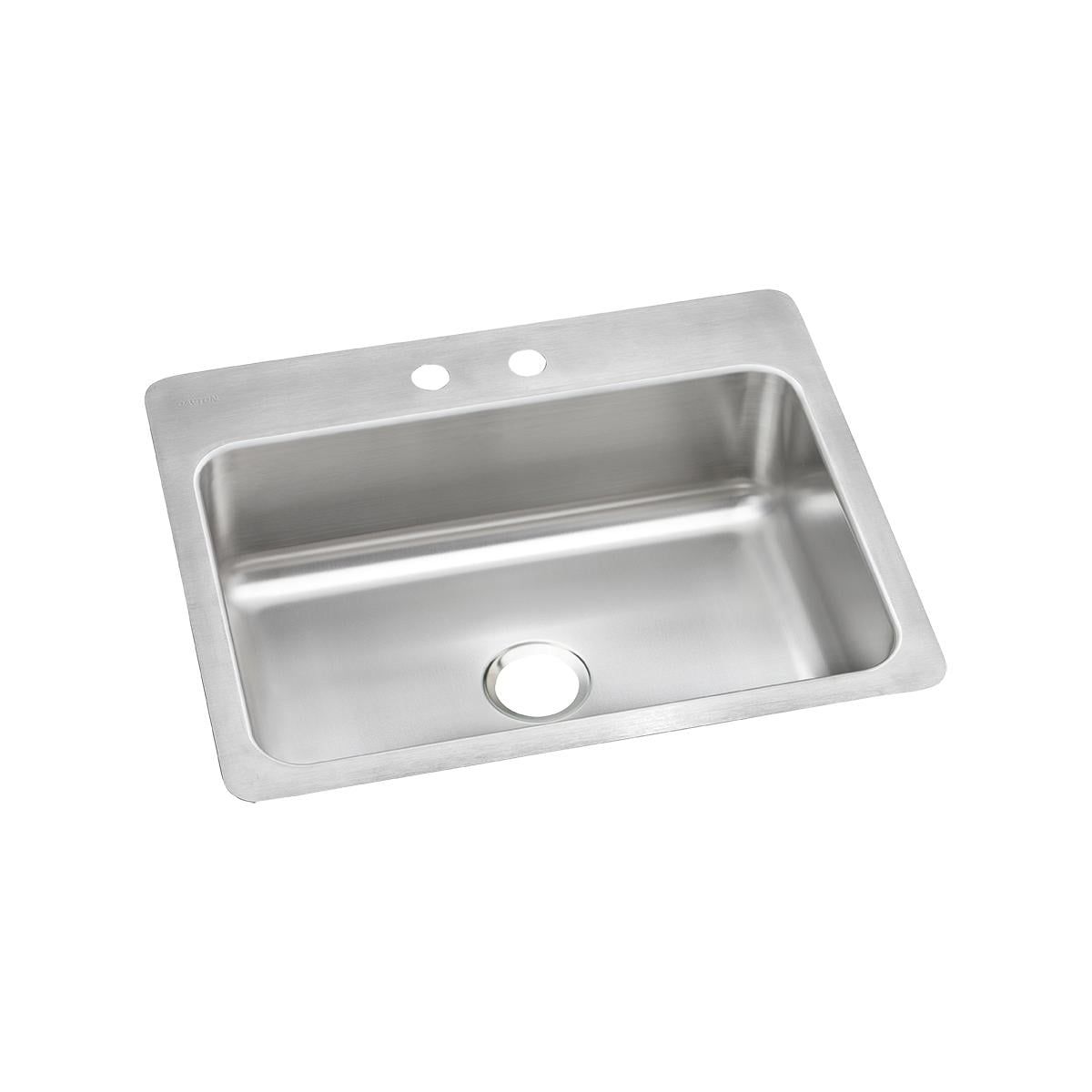 Dayton 27" x 22" Stainless Steel Single Bowl Dual Mount Sink