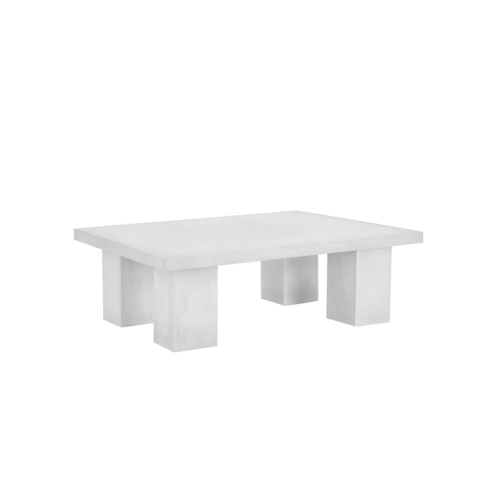 Ella Large Black Concrete Outdoor Coffee Table