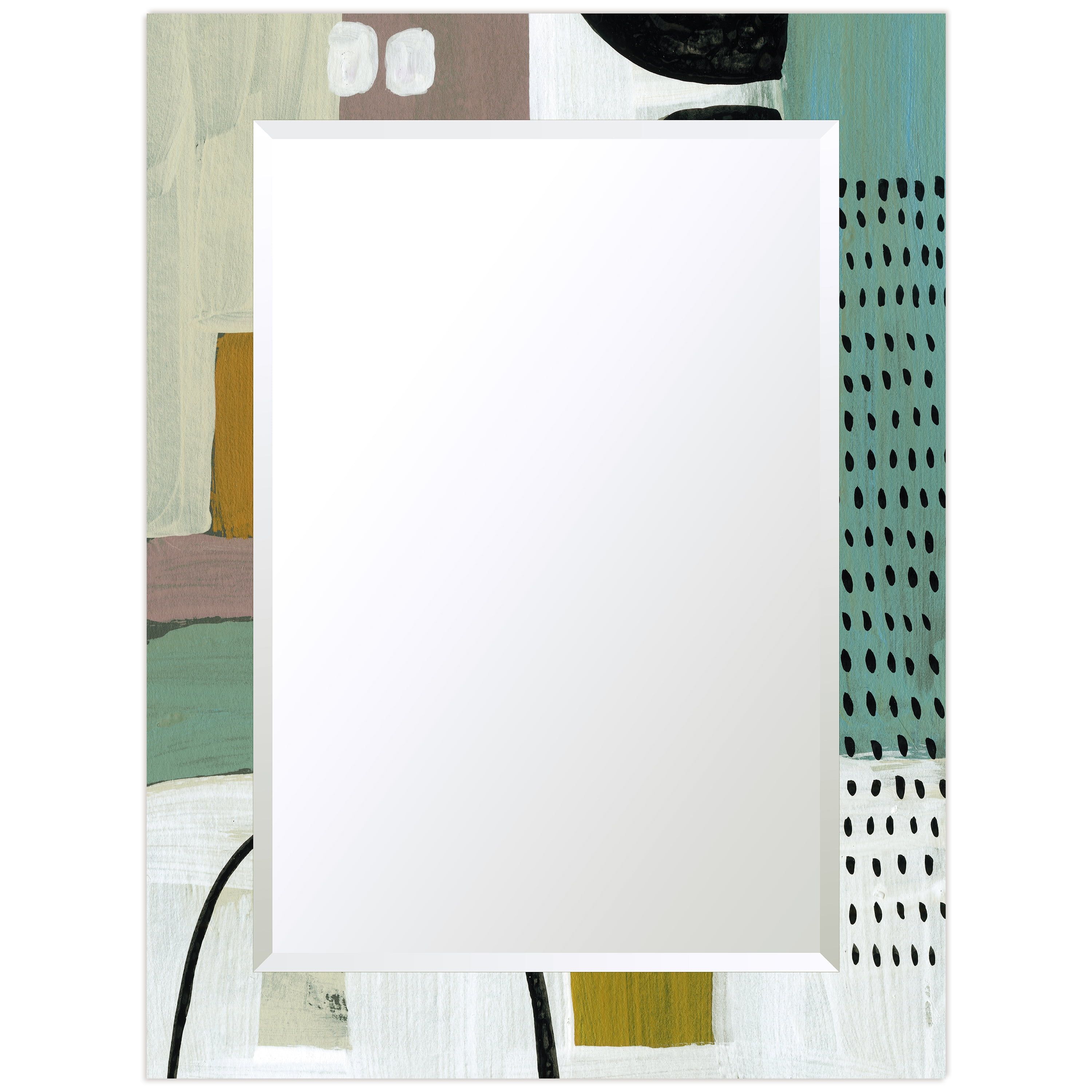 Rectangular Frameless 40" x 30" Beveled Wall Mirror