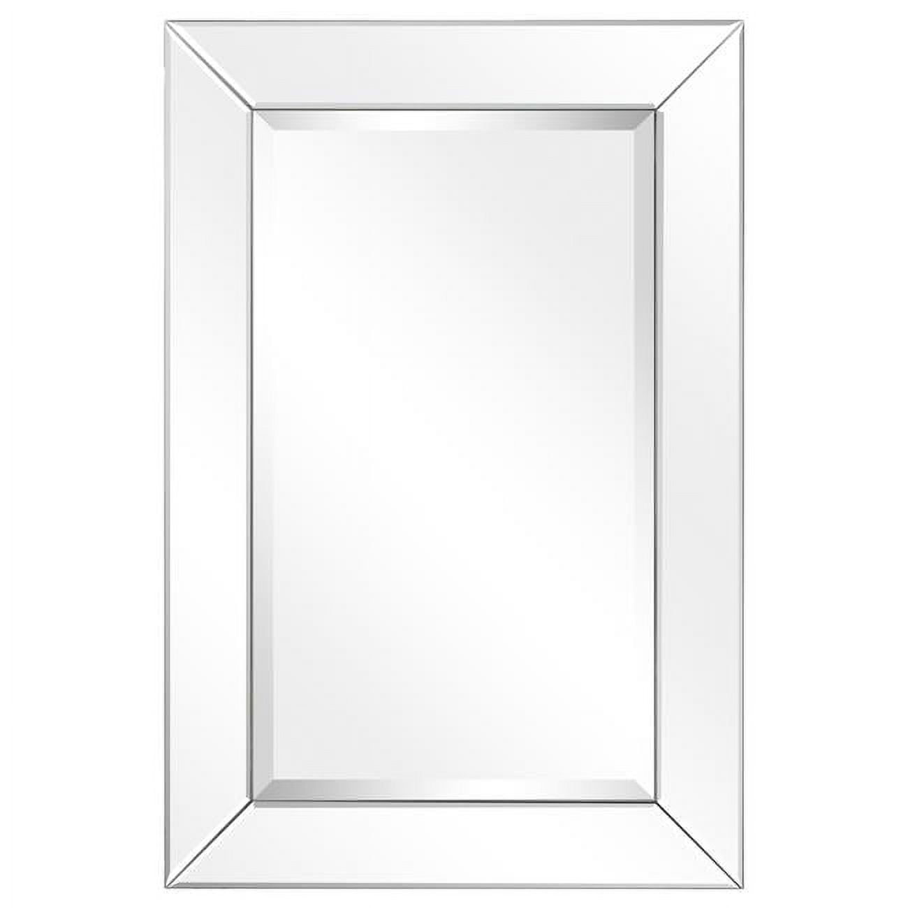 Moderno 20" x 30" Clear Beveled Rectangular Wall Mirror