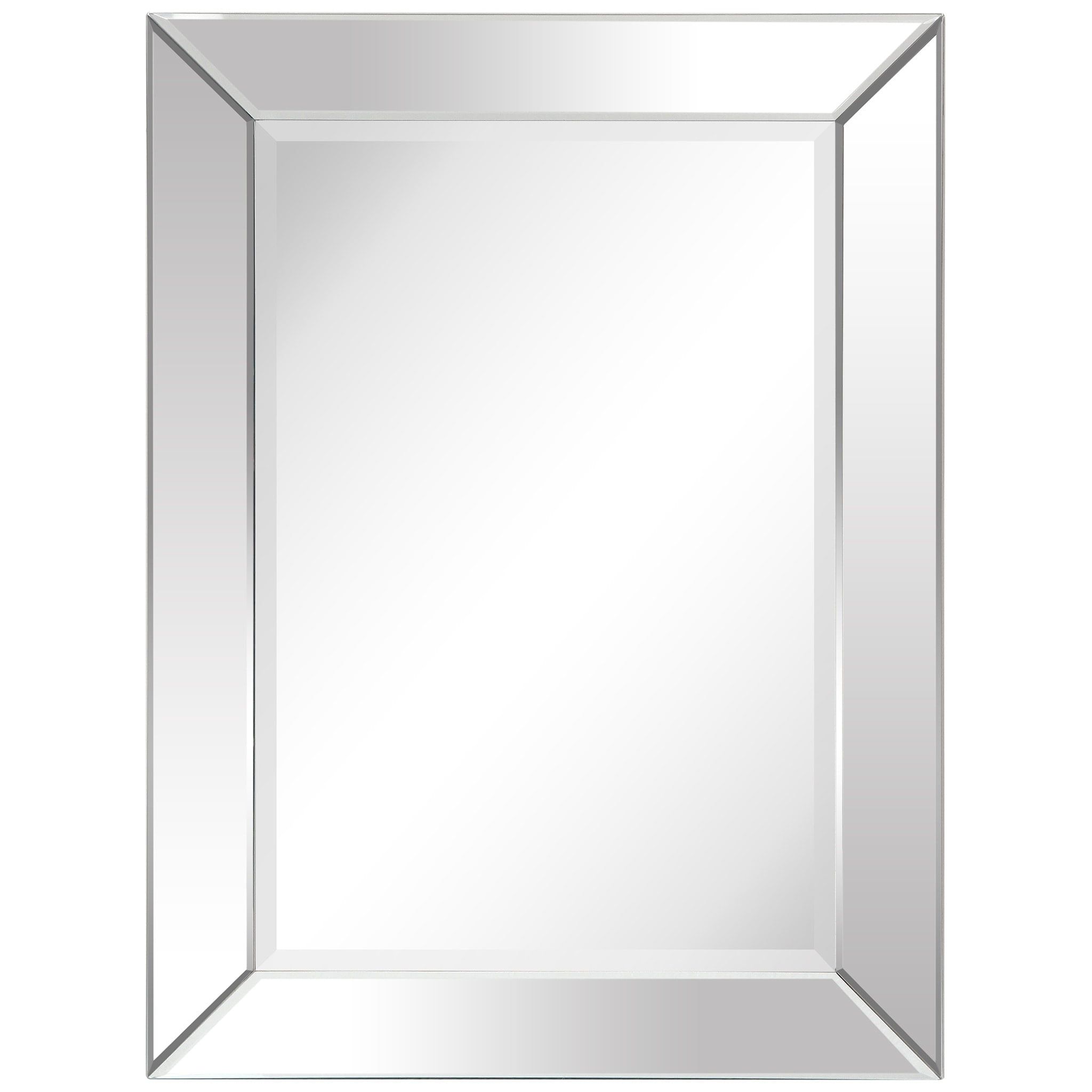 Eldemire Solid Wood Full-Length Beveled Rectangular Mirror