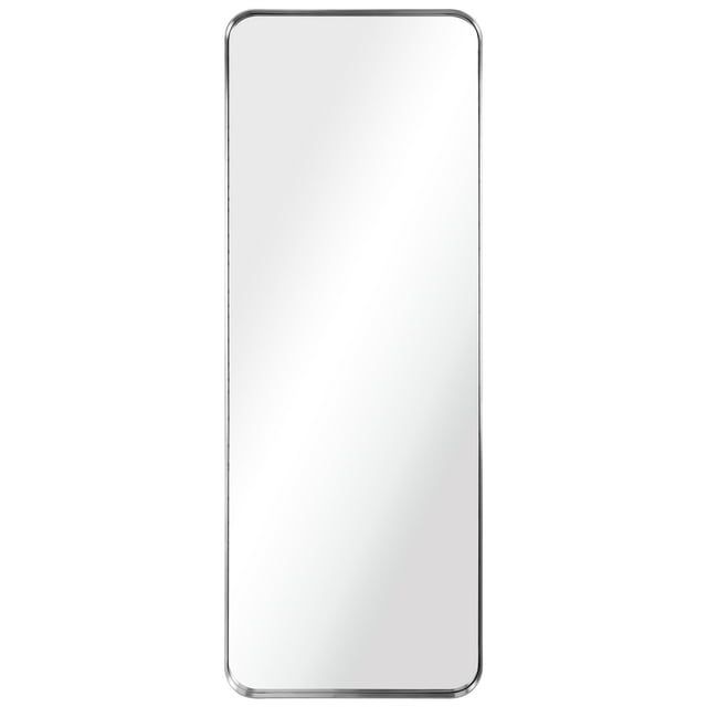 48" x 18" Silver Stainless Steel Rectangular Bathroom Vanity Mirror