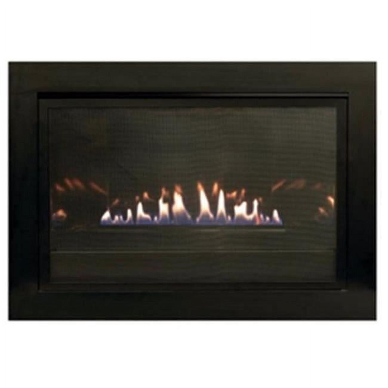 Empire 37" Black Metal Gas Indoor Fireplace Surround