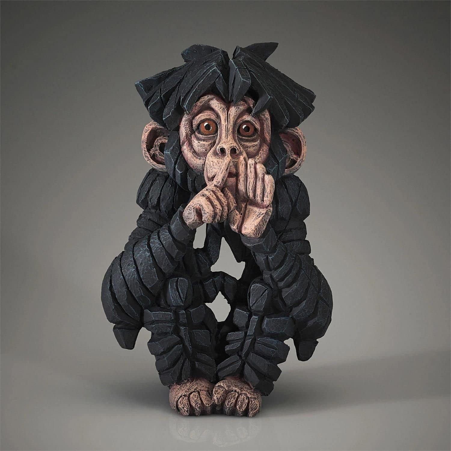 Edge Sculpture Speak No Evil Baby Chimpanzee Figurine