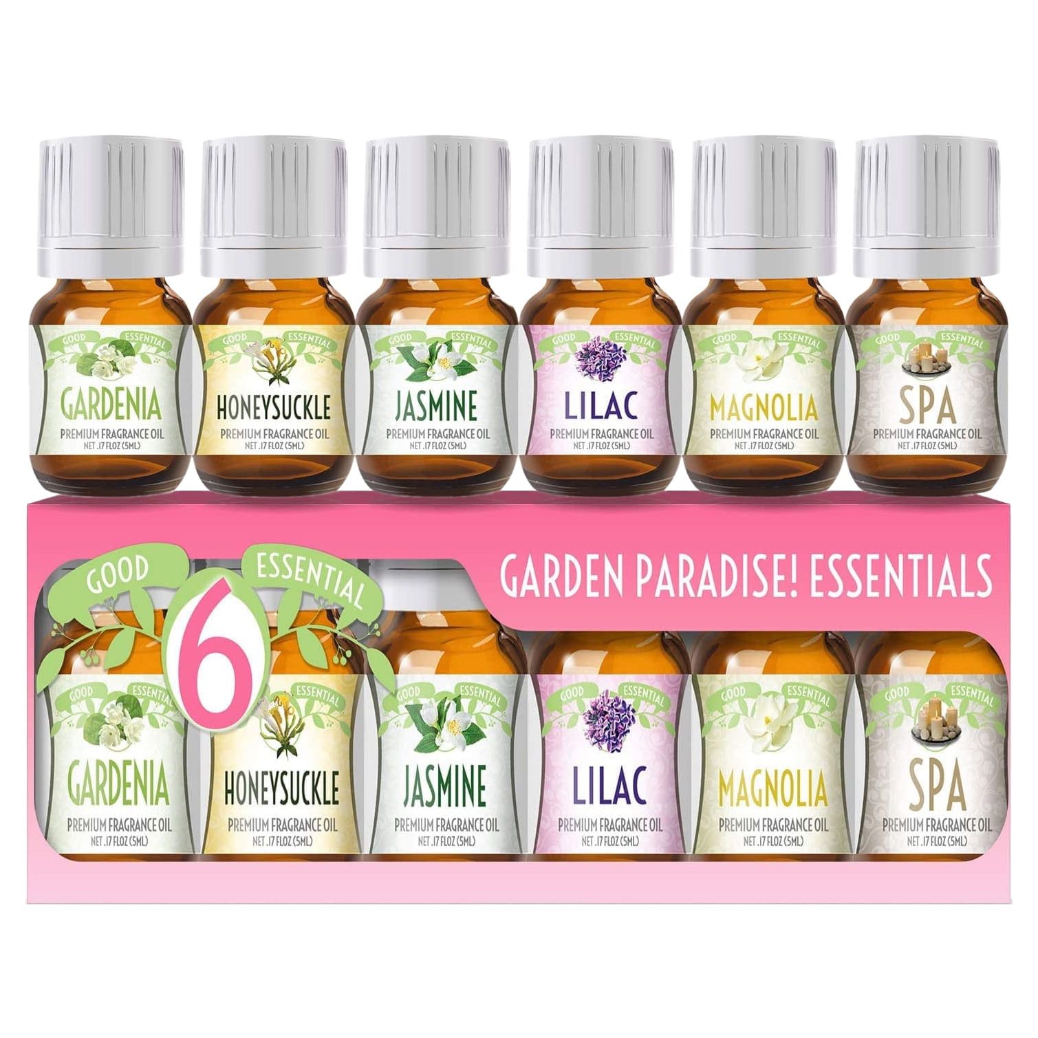 Garden Paradise Floral Essential Oil Set - 6 Pack