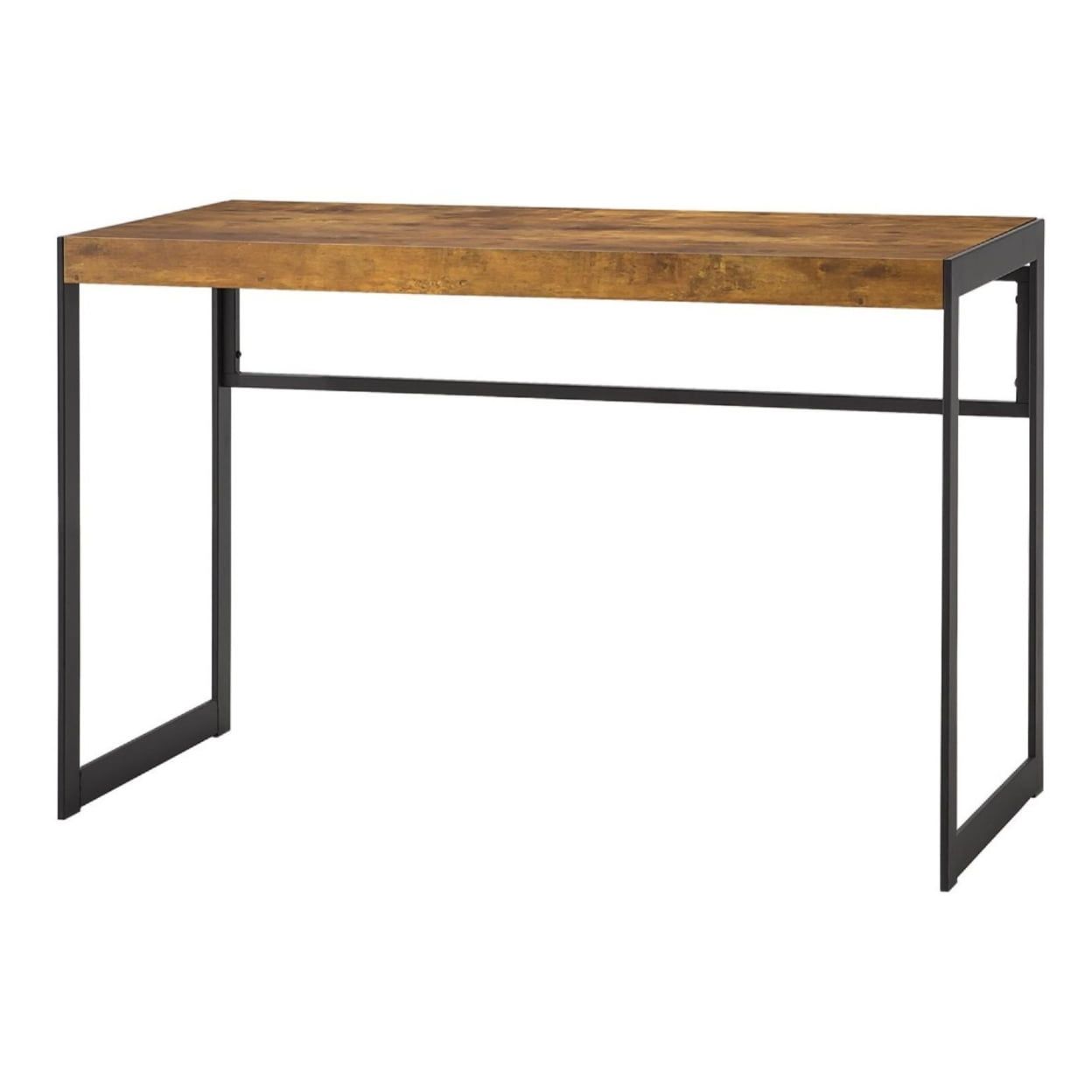 Rustic Industrial Antique Nutmeg Home Office Desk 46.5"